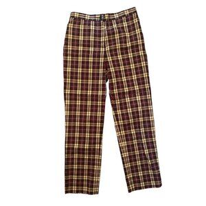 Taylor straight leg ankle‎ length casual plaid pants women size 6